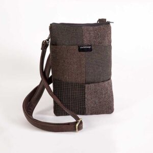 Upcycled Wool Suit Cross-Body Zip Bags